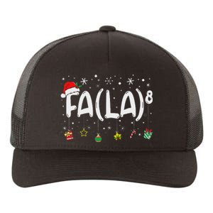 Fa (La)8 Funny Christmas Santa Fa La Math Teacher Women Yupoong Adult 5-Panel Trucker Hat