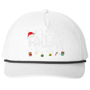 Fa (La)8 Funny Christmas Santa Fa La Math Teacher Women Snapback Five-Panel Rope Hat