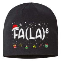 Fa (La)8 Funny Christmas Santa Fa La Math Teacher Women Sustainable Beanie