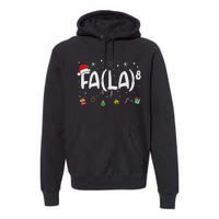 Fa (La)8 Funny Christmas Santa Fa La Math Teacher Women Premium Hoodie