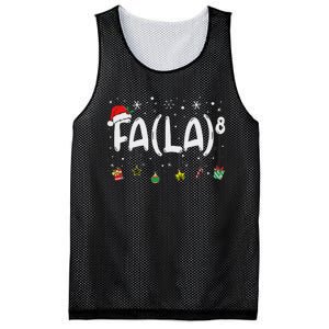 Fa (La)8 Funny Christmas Santa Fa La Math Teacher Women Mesh Reversible Basketball Jersey Tank