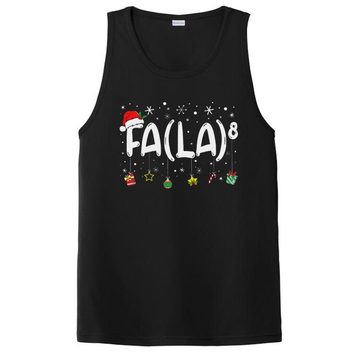 Fa (La)8 Funny Christmas Santa Fa La Math Teacher Women PosiCharge Competitor Tank