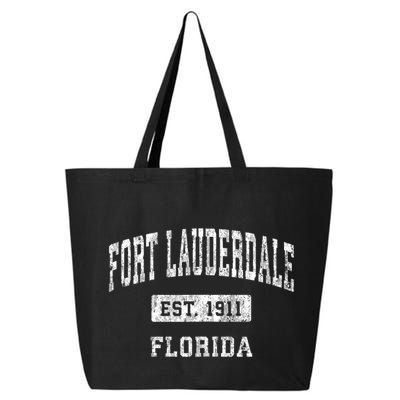 Fort Lauderdale Florida Fl Vintage Established Sports 25L Jumbo Tote