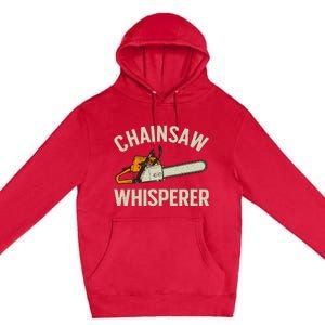 Funny Lumberjack For Women Logger Lumberjack Chainsaw Premium Pullover Hoodie