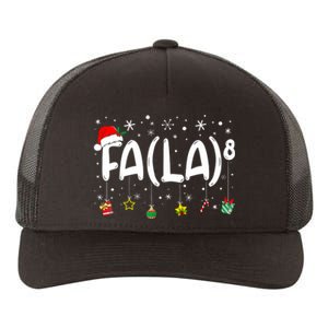 Fa (La)8 Funny Christmas Santa Fa La Math Teacher Yupoong Adult 5-Panel Trucker Hat