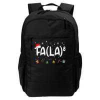 Fa (La)8 Funny Christmas Santa Fa La Math Teacher Daily Commute Backpack