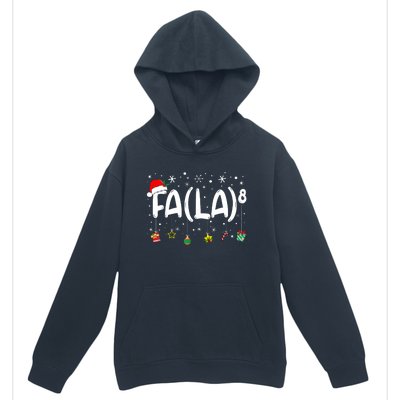 Fa (La)8 Funny Christmas Santa Fa La Math Teacher Urban Pullover Hoodie