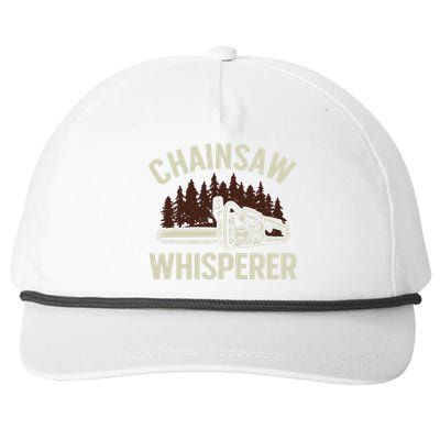 Funny Lumberjack For Women Logger Lumberjack Chainsaw Snapback Five-Panel Rope Hat