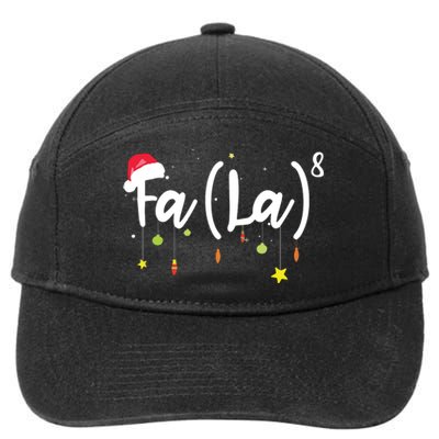 FA (LA)8 Funny Christmas Santa Fa La Math 7-Panel Snapback Hat