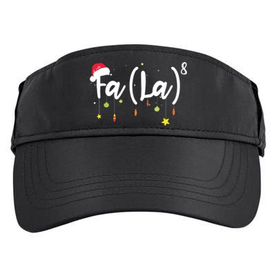 FA (LA)8 Funny Christmas Santa Fa La Math Adult Drive Performance Visor