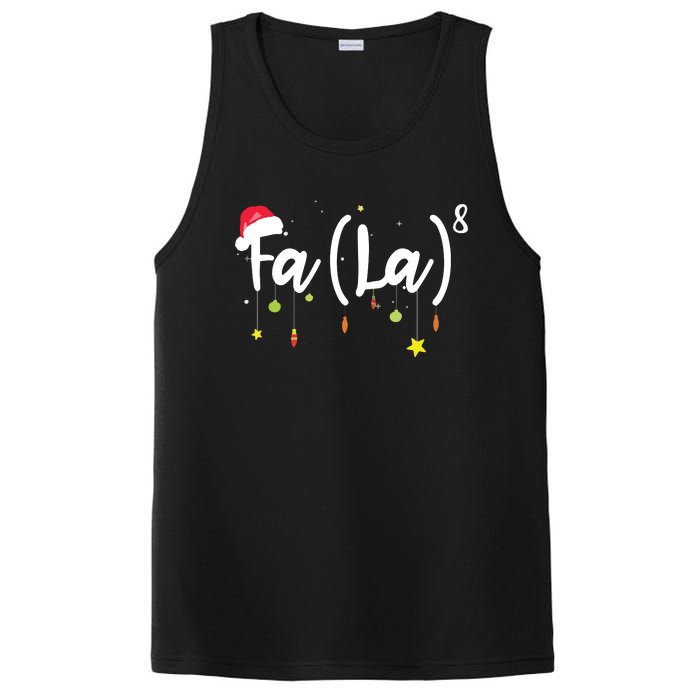 FA (LA)8 Funny Christmas Santa Fa La Math PosiCharge Competitor Tank