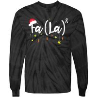 FA (LA)8 Funny Christmas Santa Fa La Math Tie-Dye Long Sleeve Shirt