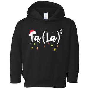 FA (LA)8 Funny Christmas Santa Fa La Math Toddler Hoodie