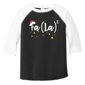 FA (LA)8 Funny Christmas Santa Fa La Math Toddler Fine Jersey T-Shirt