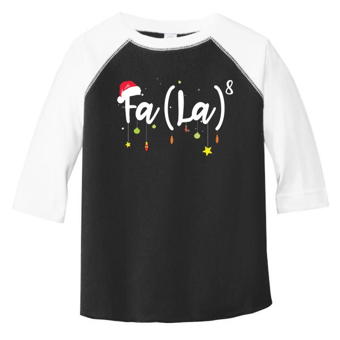 FA (LA)8 Funny Christmas Santa Fa La Math Toddler Fine Jersey T-Shirt