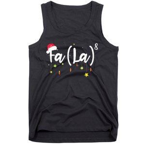 FA (LA)8 Funny Christmas Santa Fa La Math Tank Top