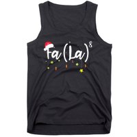 FA (LA)8 Funny Christmas Santa Fa La Math Tank Top