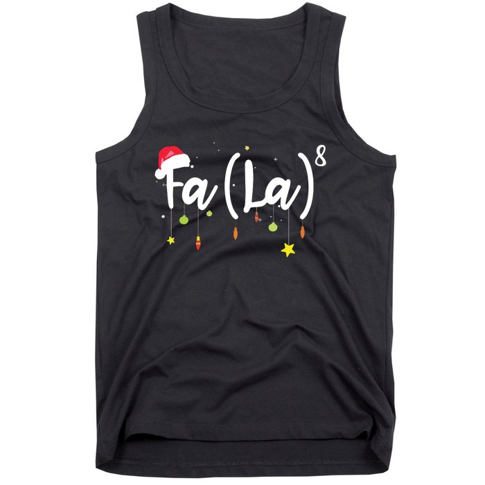 FA (LA)8 Funny Christmas Santa Fa La Math Tank Top