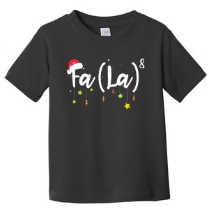 FA (LA)8 Funny Christmas Santa Fa La Math Toddler T-Shirt