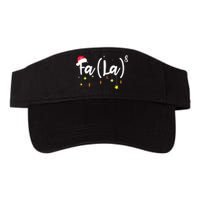 FA (LA)8 Funny Christmas Santa Fa La Math Valucap Bio-Washed Visor