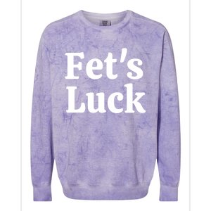 Fets Luck Fets Luck Cool Gift Blue Small Colorblast Crewneck Sweatshirt