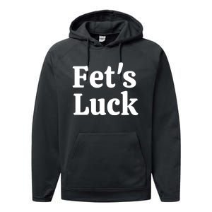 Fets Luck Fets Luck Cool Gift Blue Small Performance Fleece Hoodie