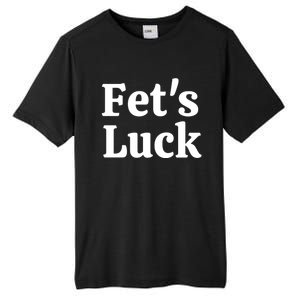 Fets Luck Fets Luck Cool Gift Blue Small Tall Fusion ChromaSoft Performance T-Shirt