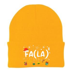 Fa (La)8 Funny Christmas Santa Fa La Math Teacher Knit Cap Winter Beanie