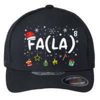 Fa (La)8 Funny Christmas Santa Fa La Math Teacher Flexfit Unipanel Trucker Cap