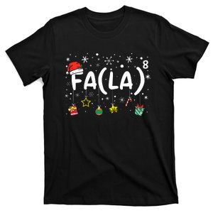 Fa (La)8 Funny Christmas Santa Fa La Math Teacher T-Shirt