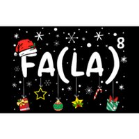 Fa (La)8 Funny Christmas Santa Fa La Math Teacher Bumper Sticker