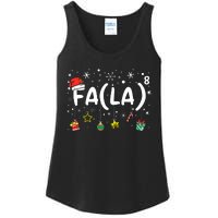 Fa (La)8 Funny Christmas Santa Fa La Math Teacher Ladies Essential Tank