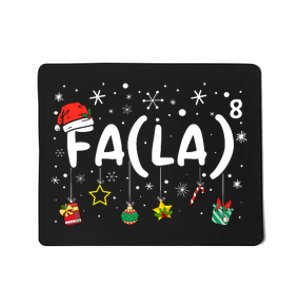 Fa (La)8 Funny Christmas Santa Fa La Math Teacher Mousepad