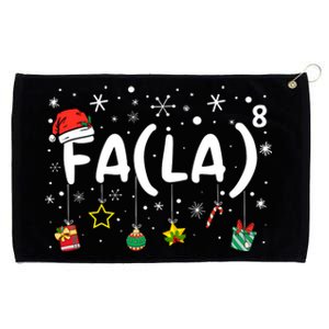 Fa (La)8 Funny Christmas Santa Fa La Math Teacher Grommeted Golf Towel