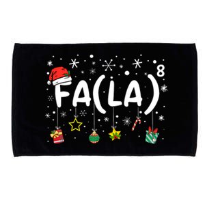 Fa (La)8 Funny Christmas Santa Fa La Math Teacher Microfiber Hand Towel