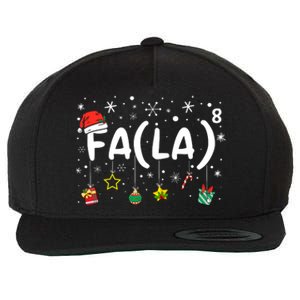 Fa (La)8 Funny Christmas Santa Fa La Math Teacher Wool Snapback Cap