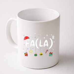 Fa (La)8 Funny Christmas Santa Fa La Math Teacher Coffee Mug