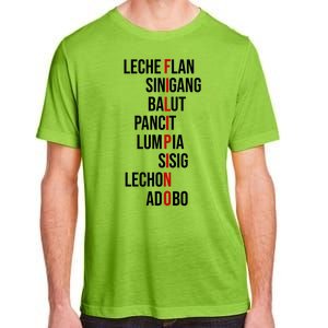 Filipino Lech Flan Sinigang Balut Pancit Lumpia Sisig Lechon Adobo Adult ChromaSoft Performance T-Shirt