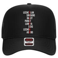 Filipino Lech Flan Sinigang Balut Pancit Lumpia Sisig Lechon Adobo High Crown Mesh Back Trucker Hat