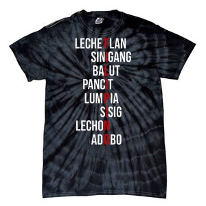 Filipino Lech Flan Sinigang Balut Pancit Lumpia Sisig Lechon Adobo Tie-Dye T-Shirt