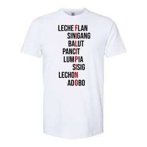 Filipino Lech Flan Sinigang Balut Pancit Lumpia Sisig Lechon Adobo Softstyle CVC T-Shirt