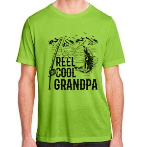 Fishing Lover Funny Gift Reel Cool Grandpa Fish Fishing Gift Adult ChromaSoft Performance T-Shirt