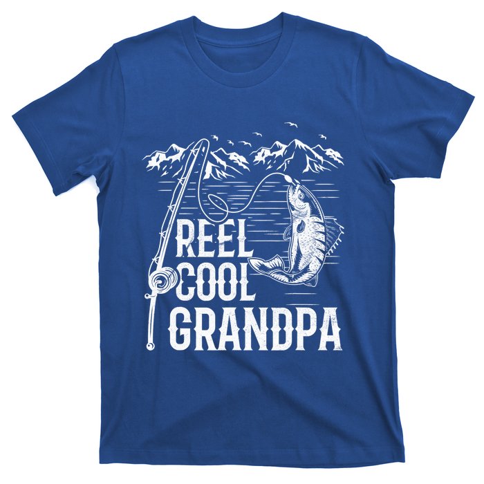 Fishing Lover Funny Gift Reel Cool Grandpa Fish Fishing Gift T-Shirt