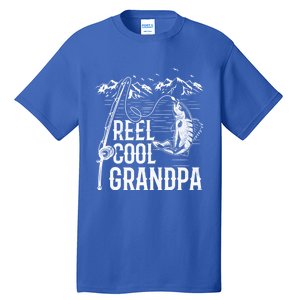 Fishing Lover Funny Gift Reel Cool Grandpa Fish Fishing Gift Tall T-Shirt