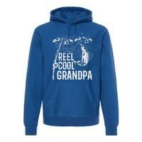 Fishing Lover Funny Gift Reel Cool Grandpa Fish Fishing Gift Premium Hoodie