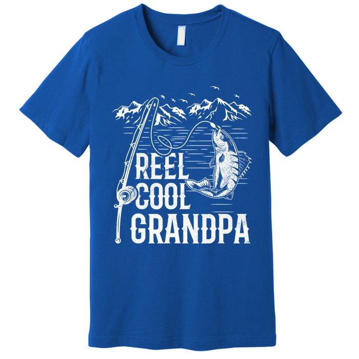 Fishing Lover Funny Gift Reel Cool Grandpa Fish Fishing Gift Premium T-Shirt