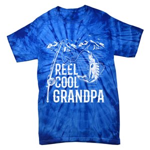 Fishing Lover Funny Gift Reel Cool Grandpa Fish Fishing Gift Tie-Dye T-Shirt