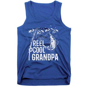 Fishing Lover Funny Gift Reel Cool Grandpa Fish Fishing Gift Tank Top