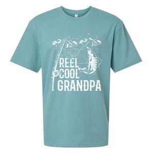 Fishing Lover Funny Gift Reel Cool Grandpa Fish Fishing Gift Sueded Cloud Jersey T-Shirt