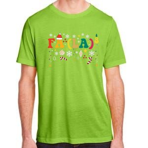 Fa (La)8 Funny Christmas Santa Fa La 8 Xmas Math Teacher Funny Gift Adult ChromaSoft Performance T-Shirt